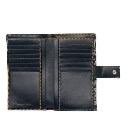 Dior Trotter Wallet Navy White Canvas Leather — view 4