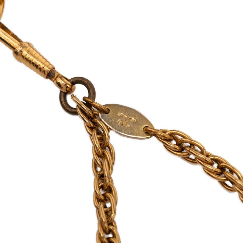 Chanel Vintage Loupe Necklace Double Strand Gold Plated — view 5