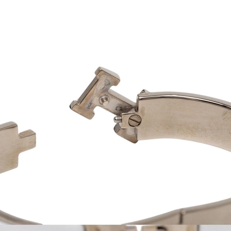 Hermes Click PM Bracelet Silver White Metal Enamel — view 4