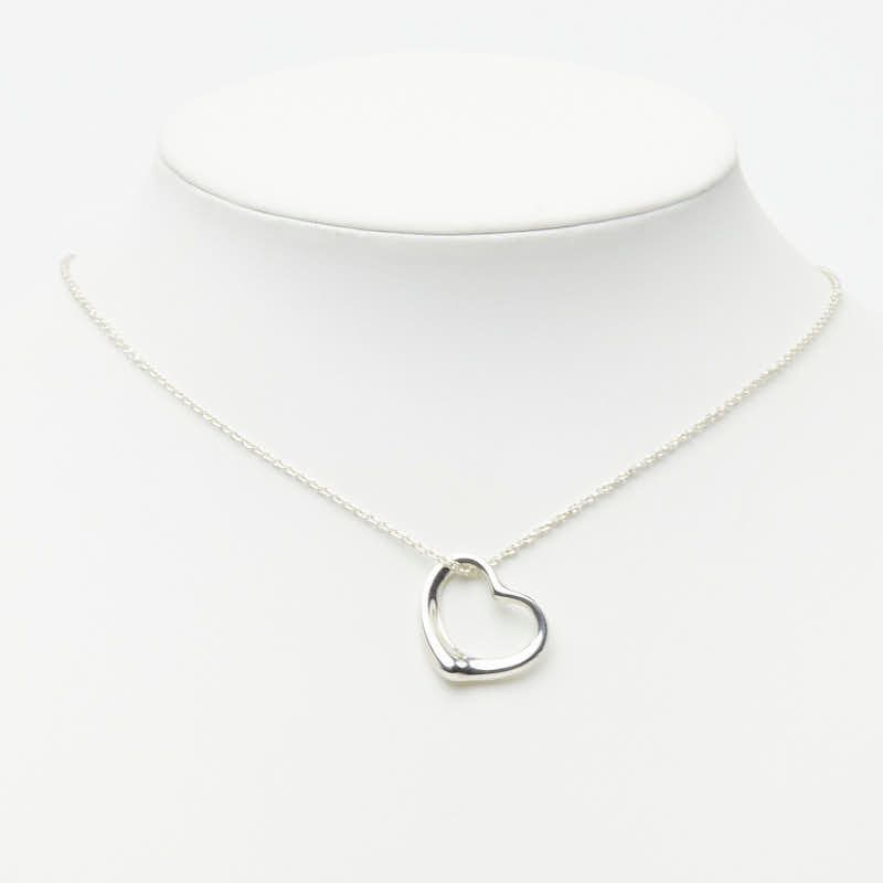 Tiffany & Co Open Heart Pendant Silver — view 8
