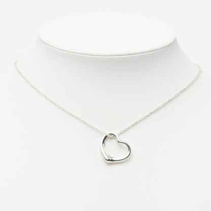 Tiffany & Co Open Heart Pendant Silver — view 8