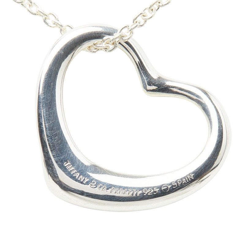 Tiffany & Co Open Heart Pendant Silver — view 3