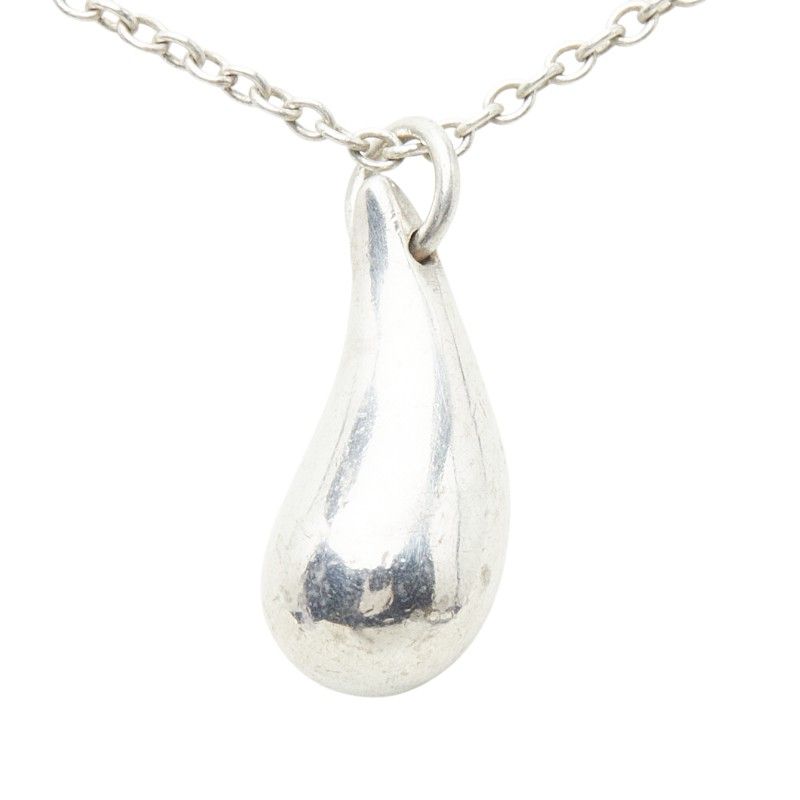 Tiffany & Co Elsa Peretti Teardrop Necklace Silver — view 2