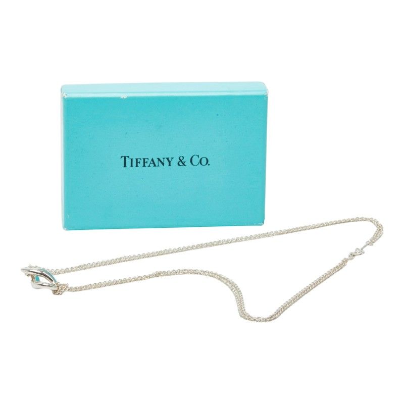 Tiffany & Co Infinity Double Chain Necklace Silver — view 7