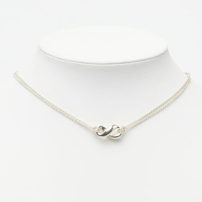 Tiffany & Co Infinity Double Chain Necklace Silver — view 6