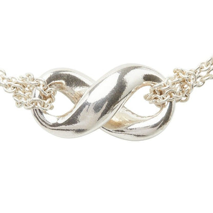 Tiffany & Co Infinity Double Chain Necklace Silver — view 2
