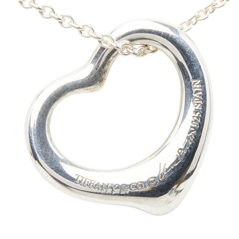 Tiffany & Co Open Heart Pendant Silver — view 3