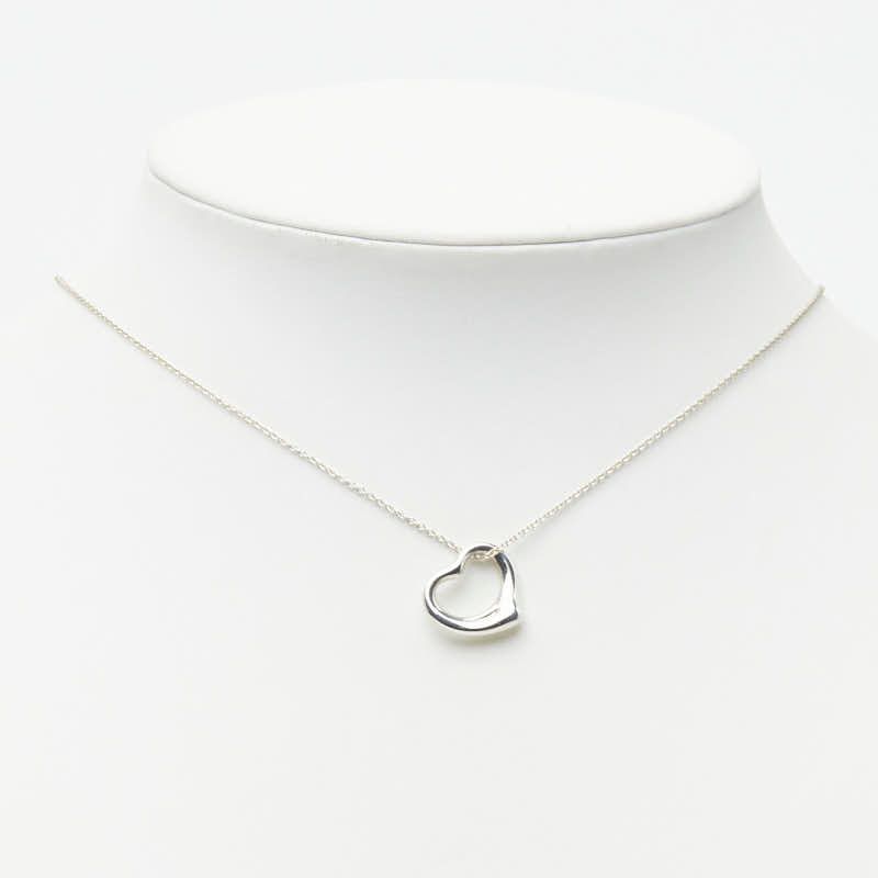 Tiffany & Co Open Heart Pendant Silver — view 8