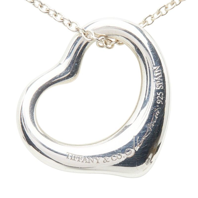Tiffany & Co Open Heart Pendant Silver — view 3