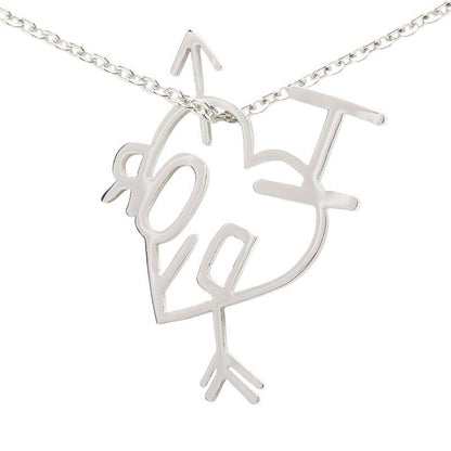 Dior I Love Pendant Silver Metal — view 3