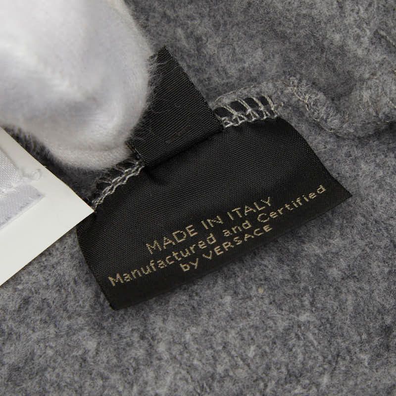 Versace Medusa Logo S Gray Multicolor Cotton Hoodie — view 6