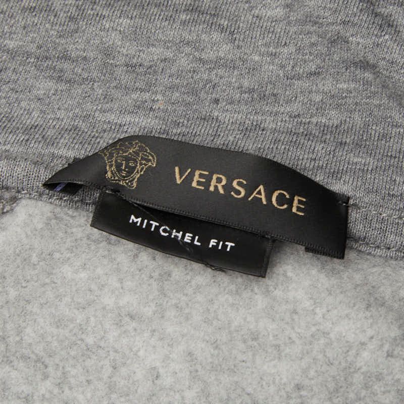 Versace Medusa Logo S Gray Multicolor Cotton Hoodie — view 4