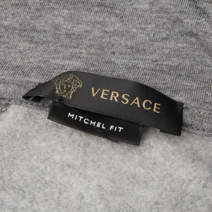 Versace Medusa Logo S Gray Multicolor Cotton Hoodie — view 4
