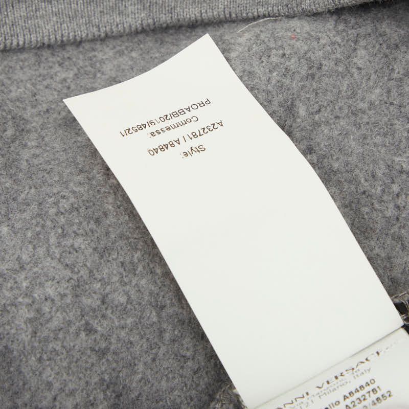 Versace Medusa Logo S Gray Multicolor Cotton Hoodie — view 8