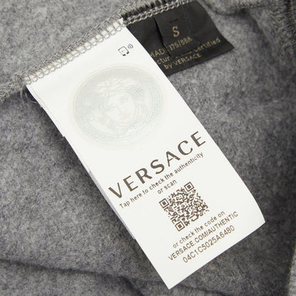 Versace Medusa Logo S Gray Multicolor Cotton Hoodie — view 7