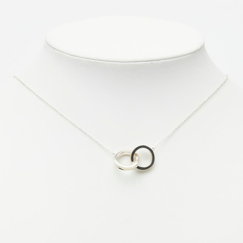 Tiffany & Co Interlocking Circle Necklace Silver — view 7