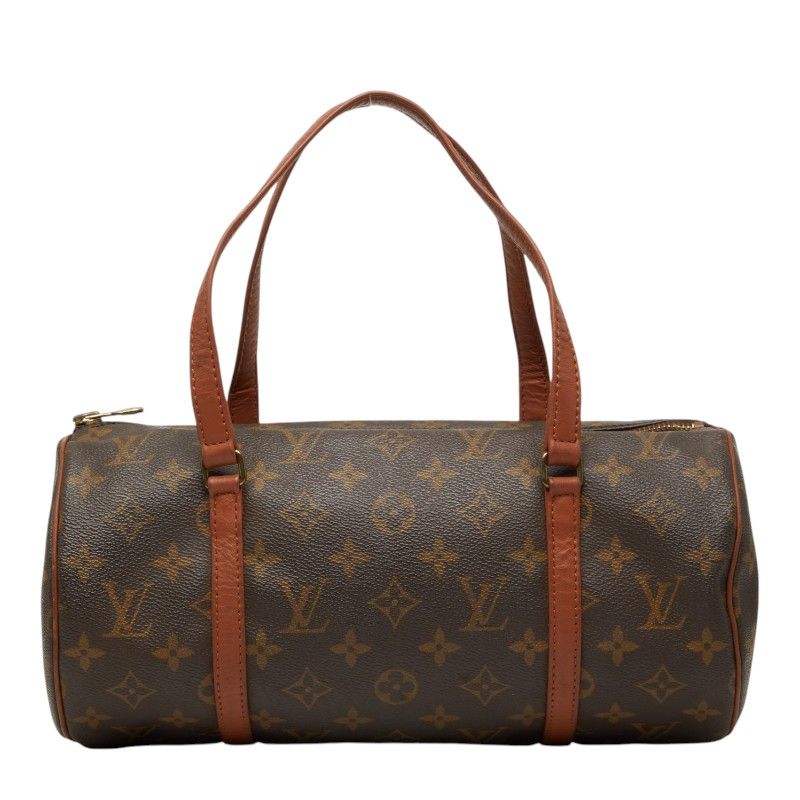 Louis Vuitton Monogram Papillon 30 Handbag Brown Leather