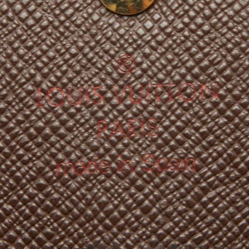 Louis Vuitton Damier Portefeuille Sarah Wallet Brown Leather — view 8