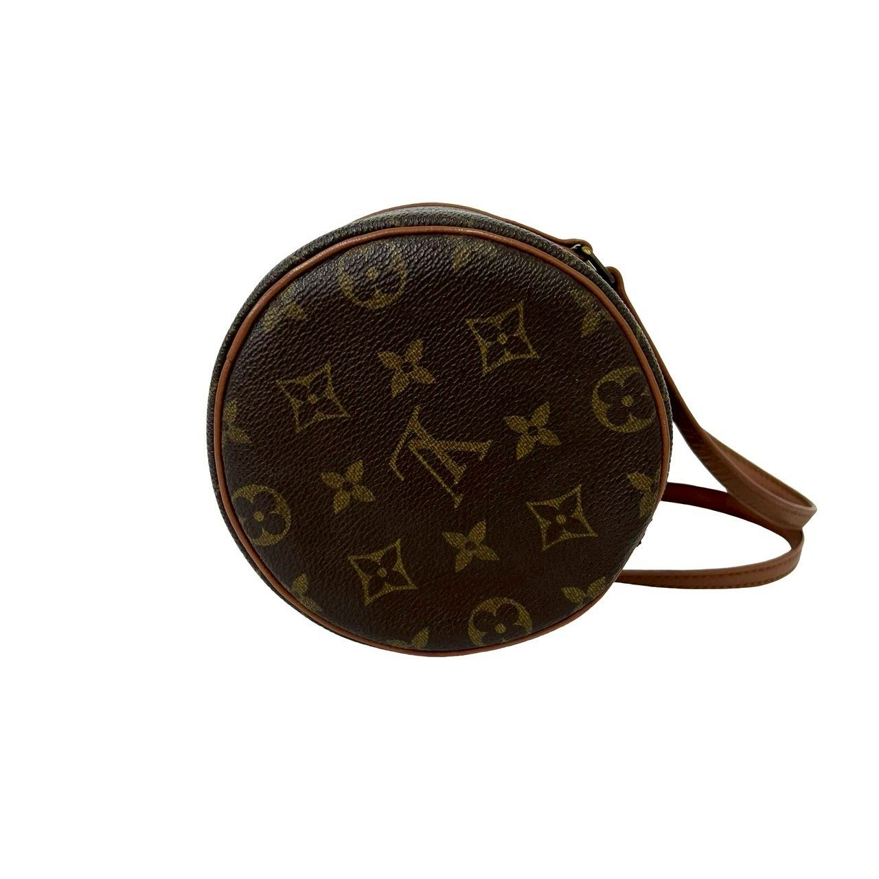 Louis Vuitton Vintage Papillon 26 Monogram Leather Mini Boston Bag Brown — view 6