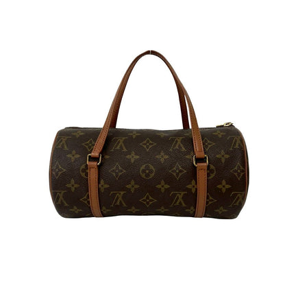 Louis Vuitton Vintage Papillon 26 Monogram Leather Mini Boston Bag Brown — view 3