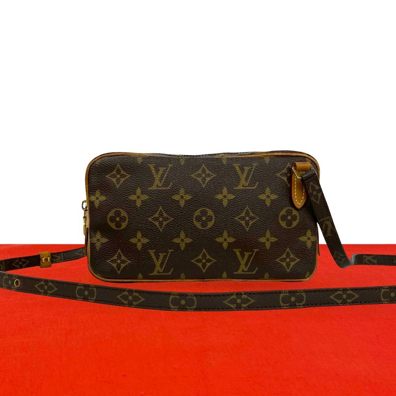 Louis Vuitton Pochette Ma Roulis Bandouliere Monogram Leather Shoulder Bag Brown