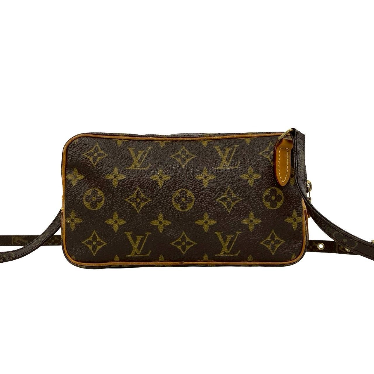 Louis Vuitton Pochette Ma Roulis Bandouliere Monogram Leather Shoulder Bag Brown — view 3