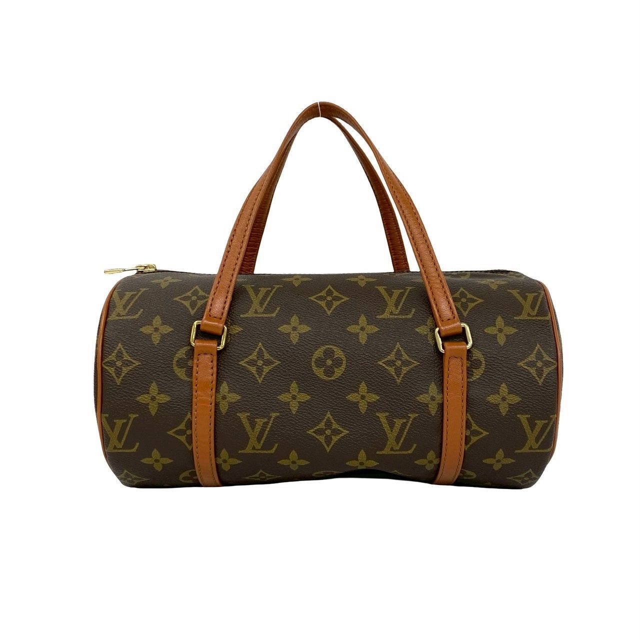 Louis Vuitton Vintage Papillon 26 Monogram Leather Boston Bag Brown — view 3