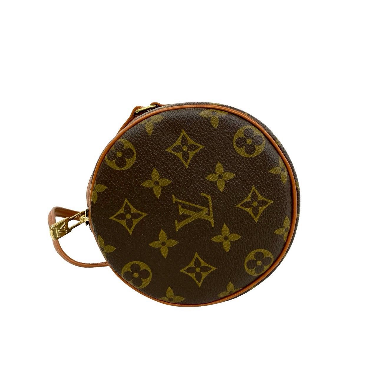 Louis Vuitton Vintage Papillon 26 Monogram Leather Boston Bag Brown — view 5