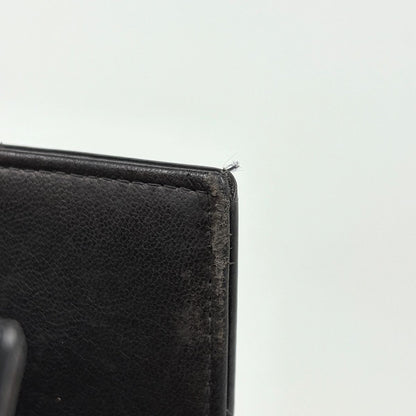Chanel CC Logo Chain Handbag Quilted Enamel Patent Leather Black — view 5