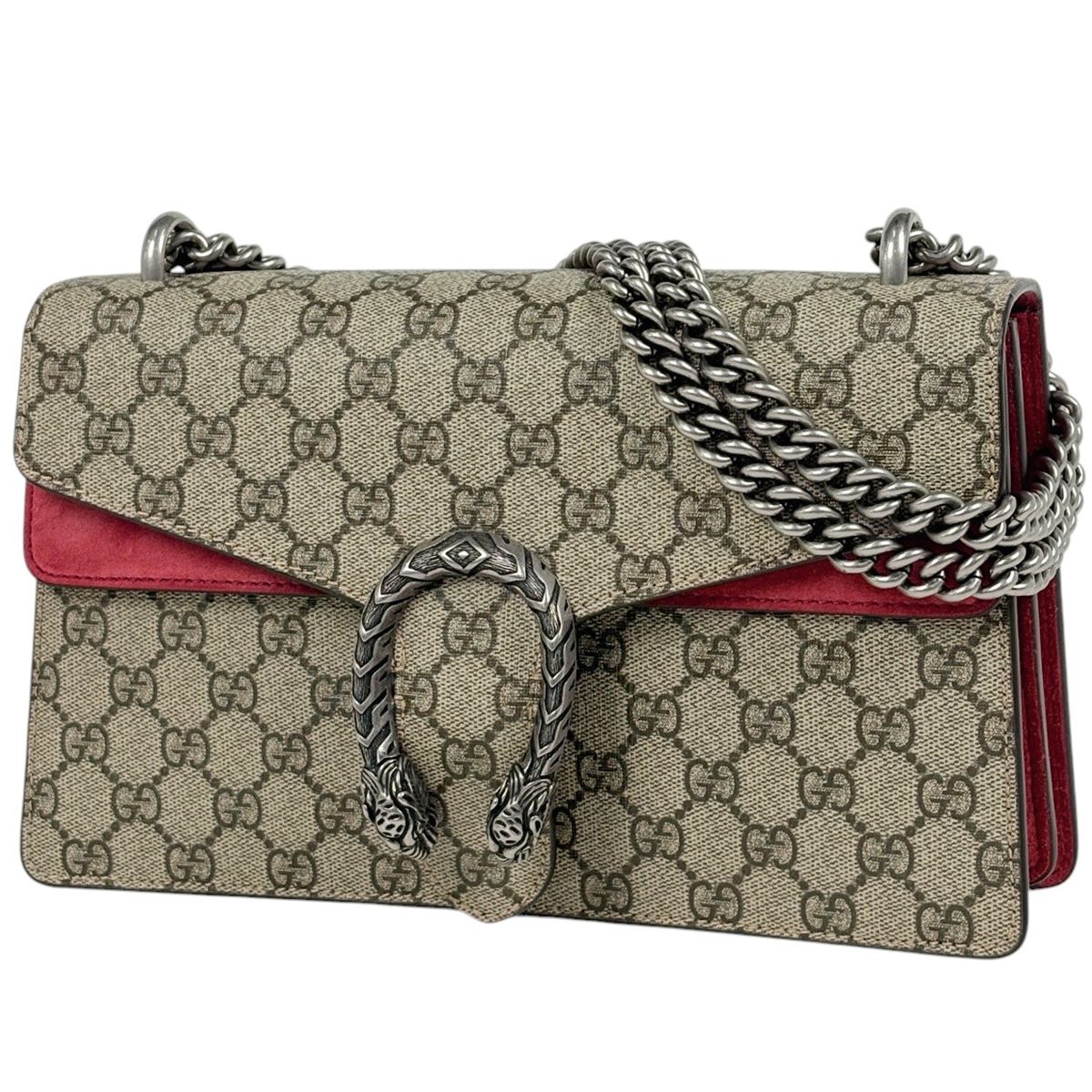 Gucci Dionysus Chain Shoulder Bag Small Beige