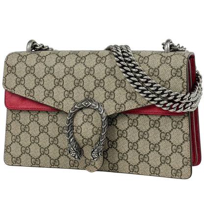 Gucci Dionysus Chain Shoulder Bag Small Beige