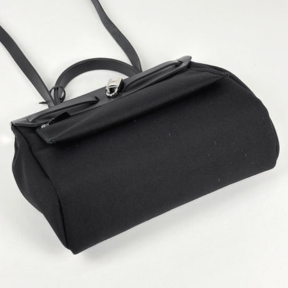 Hermes Herbag Zip PM 2-Way Handbag Leather Vache Hunter — view 2