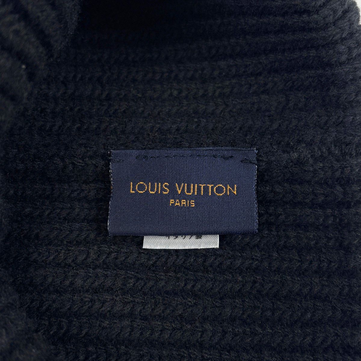Louis Vuitton Bonnet LV Beanie Knit Cap Wool Noir — view 4