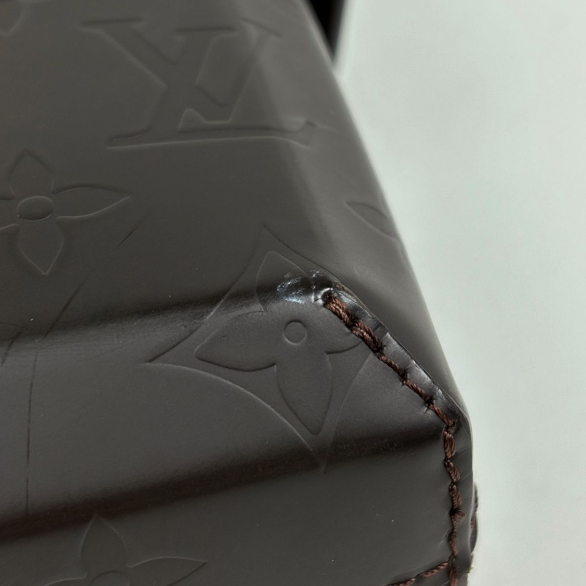 Louis Vuitton Bobi Shoulder Bag Monogram Glace Leather Cafe — view 4
