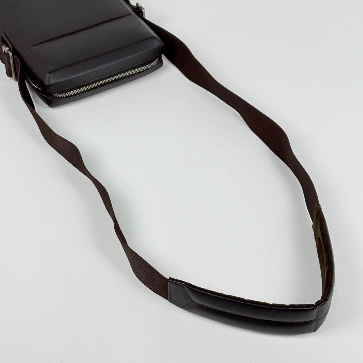Louis Vuitton Bobi Shoulder Bag Monogram Glace Leather Cafe — view 7