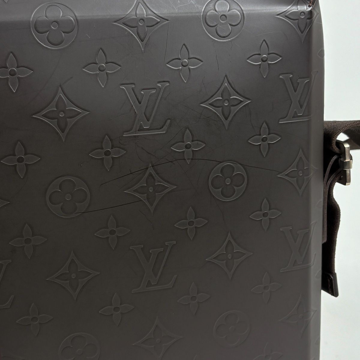 Louis Vuitton Bobi Shoulder Bag Monogram Glace Leather Cafe — view 5