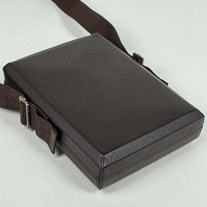 Louis Vuitton Bobi Shoulder Bag Monogram Glace Leather Cafe — view 2