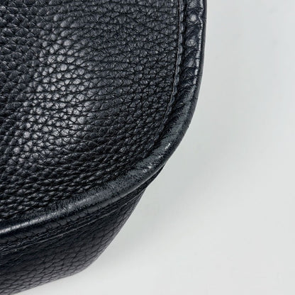 Hermes Evelyne 1 GM Perforated Logo Shoulder Bag Taurillon Clemence Black — view 3