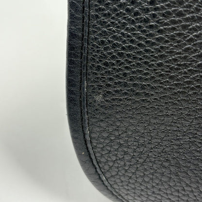 Hermes Evelyne 1 GM Perforated Logo Shoulder Bag Taurillon Clemence Black — view 4