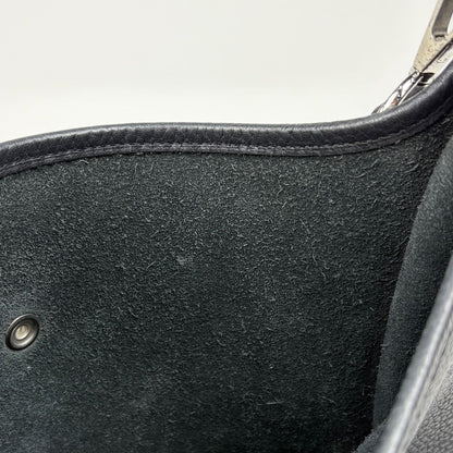 Hermes Evelyne 1 GM Perforated Logo Shoulder Bag Taurillon Clemence Black — view 7