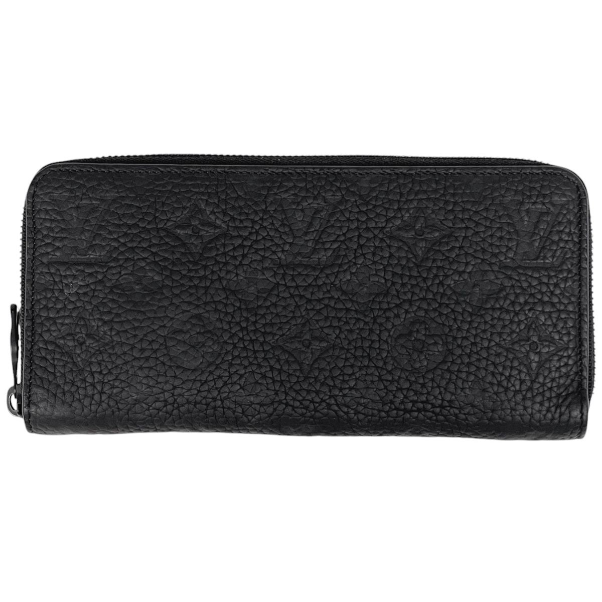 Louis Vuitton Zippy Wallet Horizontal Zip Around Taurillon Noir