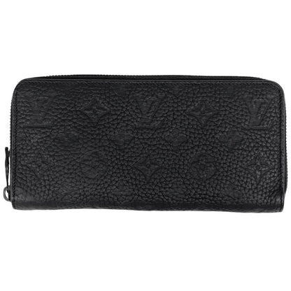 Louis Vuitton Zippy Wallet Horizontal Zip Around Taurillon Noir