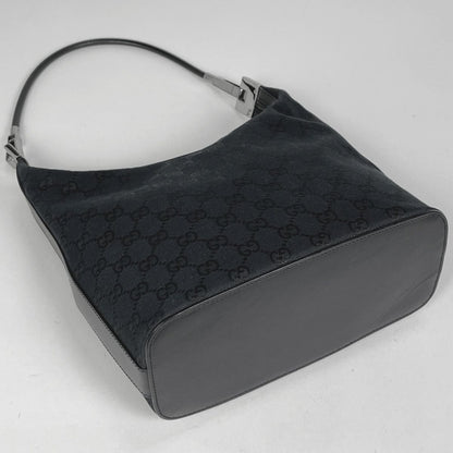 Gucci GG Pattern Shoulder Bag Canvas Black — view 2