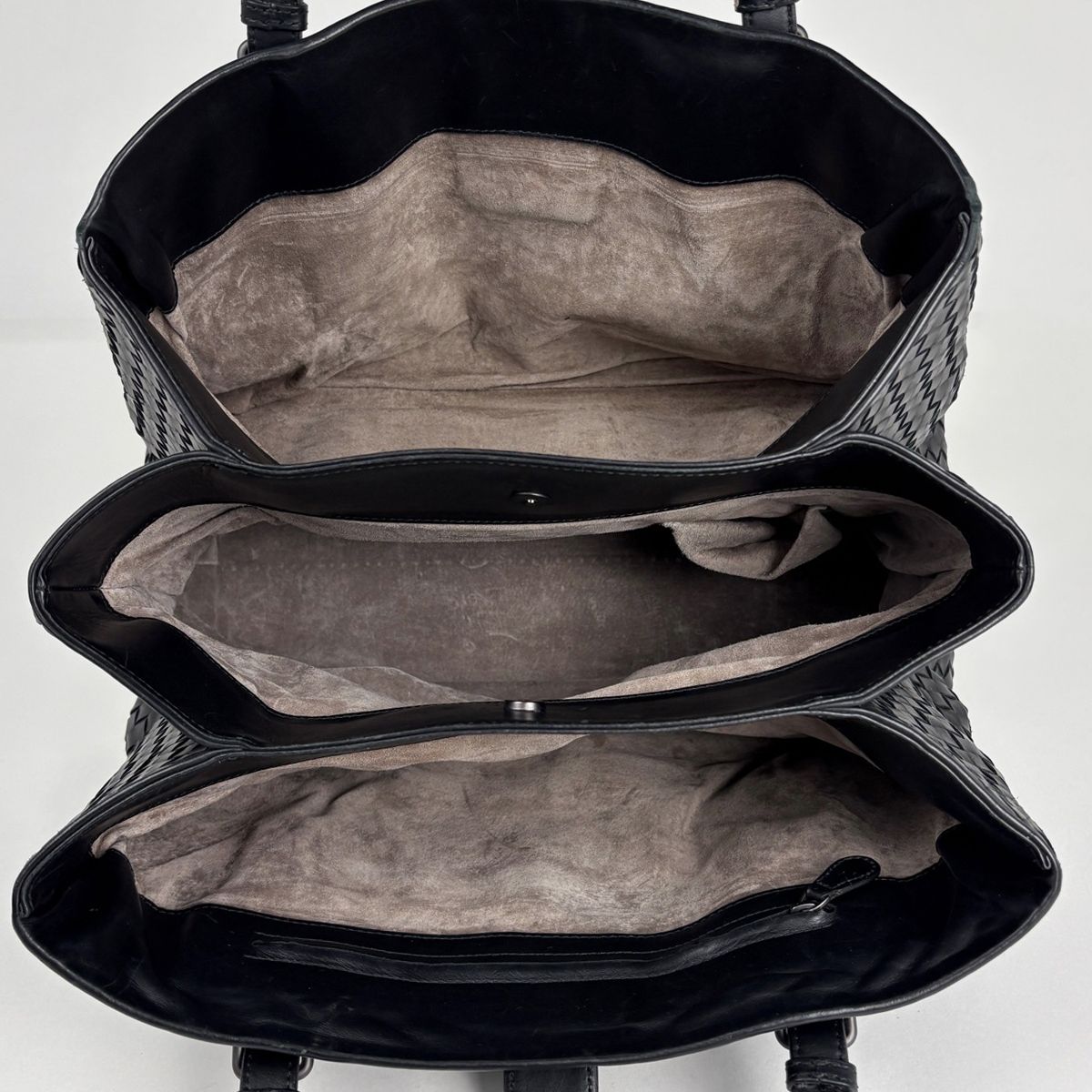 Bottega Veneta Intrecciato Rome Tote Leather Black — view 9