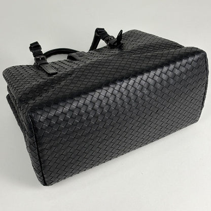 Bottega Veneta Intrecciato Rome Tote Leather Black — view 2