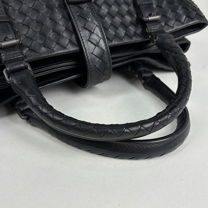 Bottega Veneta Intrecciato Rome Tote Leather Black — view 8