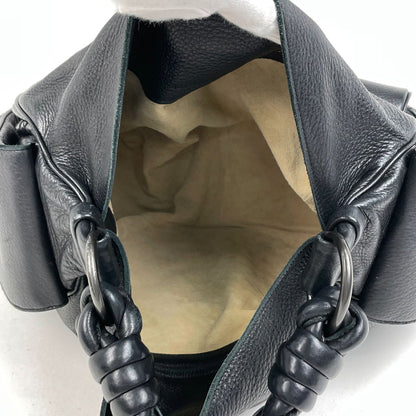 Bottega Veneta Intrecciato Handbag Leather Black — view 8