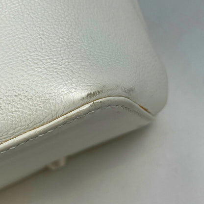 Dior Logo Handbag Flight Line Leather White — view 3