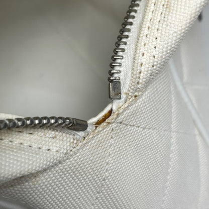 Chanel Sports Line CC Logo Bow Sling Bag Mini Boston Canvas White — view 7