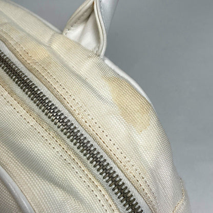 Chanel Sports Line CC Logo Bow Sling Bag Mini Boston Canvas White — view 4